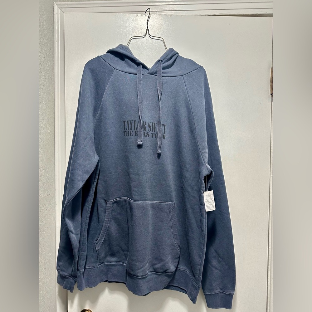 NEW The Eras Tour Blue Sweatshirt Taylor Swift Merch Crew Neck Sweatshirt M
